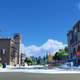 An image of the newly rebuilt Tilted Towers from the game Fortnite.